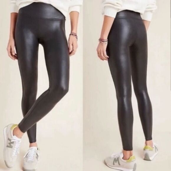 SPANX Faux Leather Leggings size medium - Picture 1 of 6